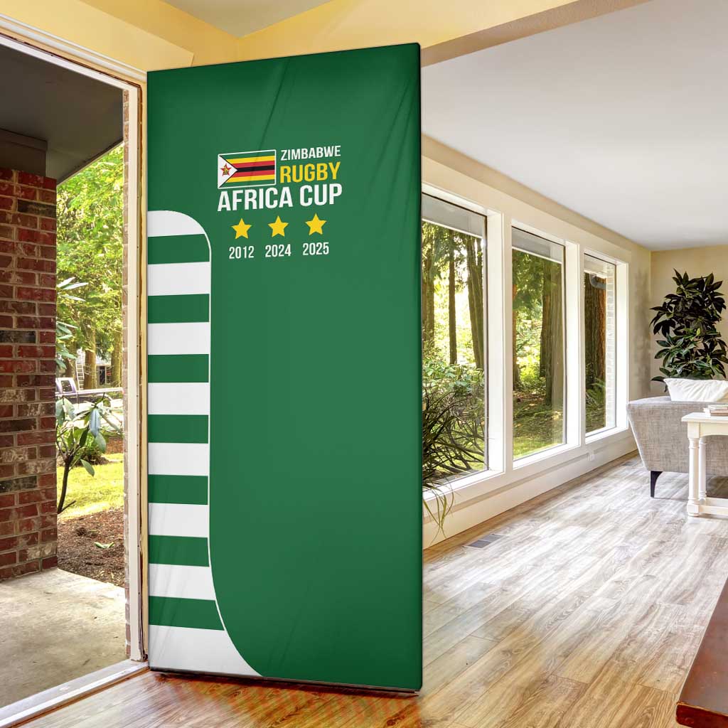 Zimbabwe Rugby Door Cover One For The History Sables - Wonder Print Shop