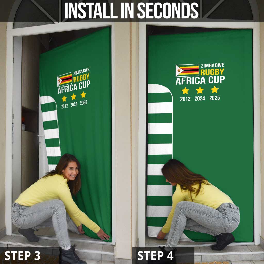 Zimbabwe Rugby Door Cover One For The History Sables - Wonder Print Shop