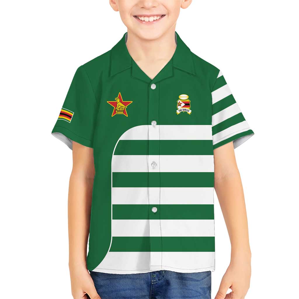 Zimbabwe Rugby Family Matching Summer Maxi Dress and Hawaiian Shirt One For The History Sables - Wonder Print Shop