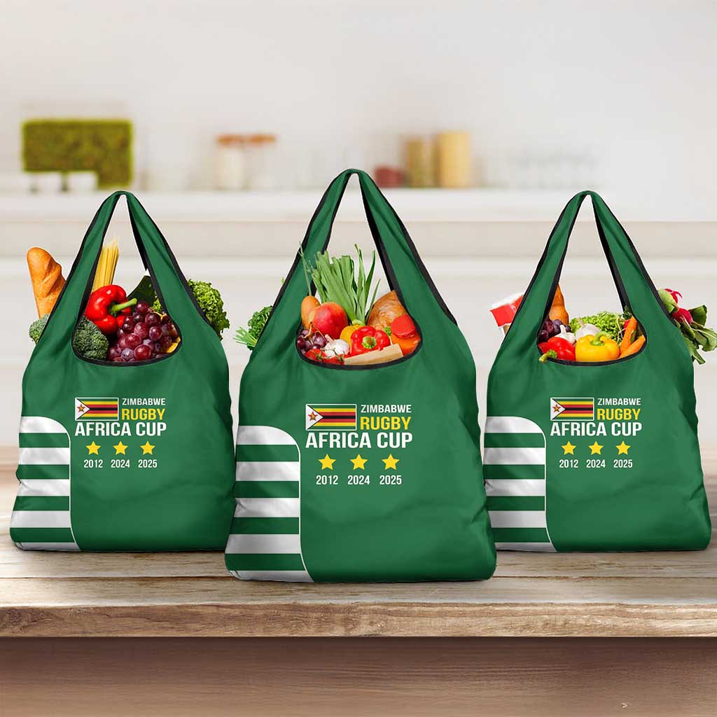 Zimbabwe Rugby Grocery Bag One For The History Sables - Wonder Print Shop