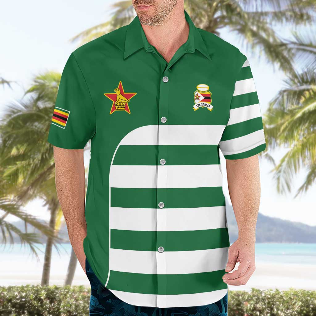 Zimbabwe Rugby Hawaiian Shirt One For The History Sables - Wonder Print Shop