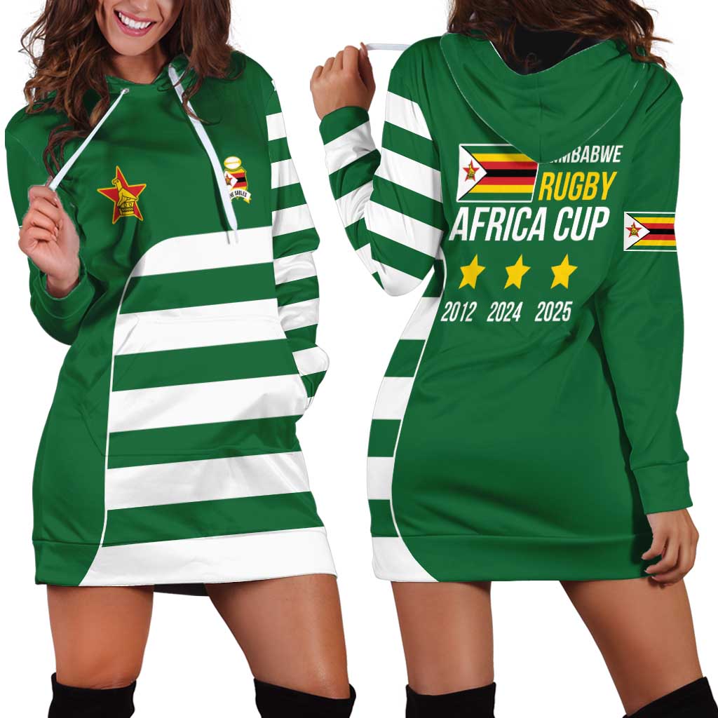 Zimbabwe Rugby Hoodie Dress One For The History Sables - Wonder Print Shop