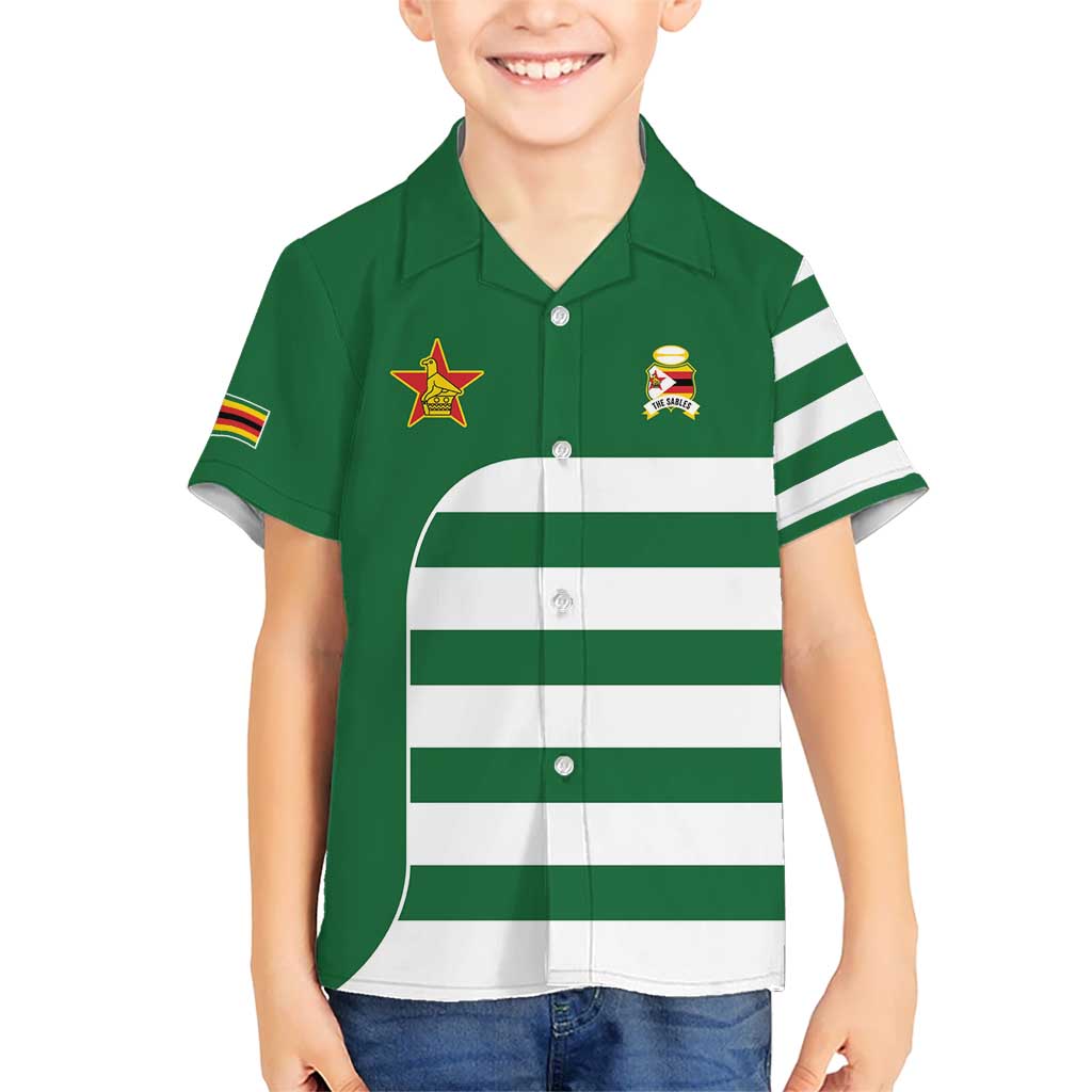 Zimbabwe Rugby Kid Hawaiian Shirt One For The History Sables - Wonder Print Shop