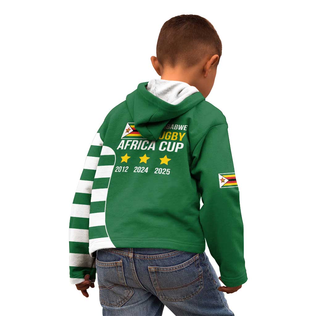 Zimbabwe Rugby Kid Hoodie One For The History Sables - Wonder Print Shop