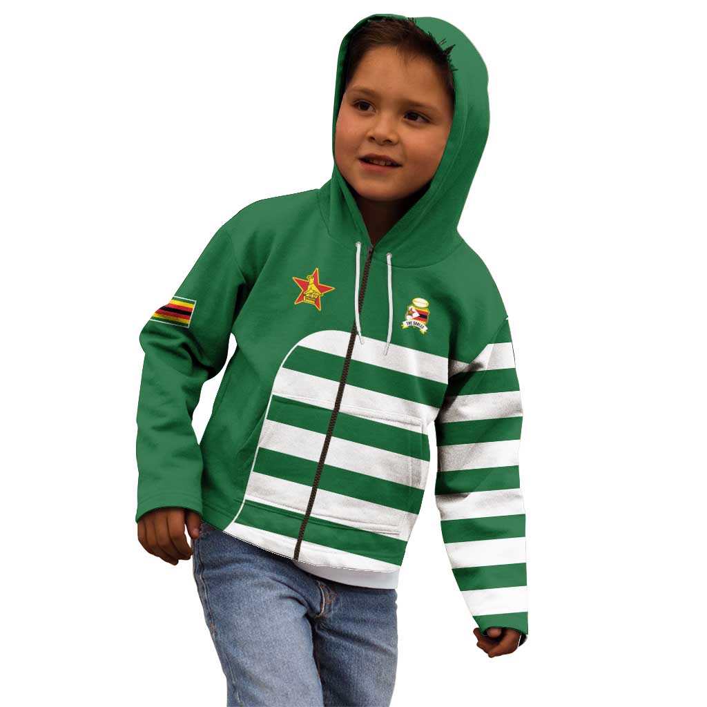 Zimbabwe Rugby Kid Hoodie One For The History Sables - Wonder Print Shop