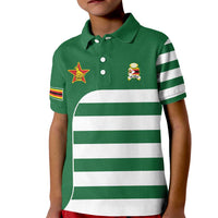 Zimbabwe Rugby Kid Polo Shirt One For The History Sables - Wonder Print Shop