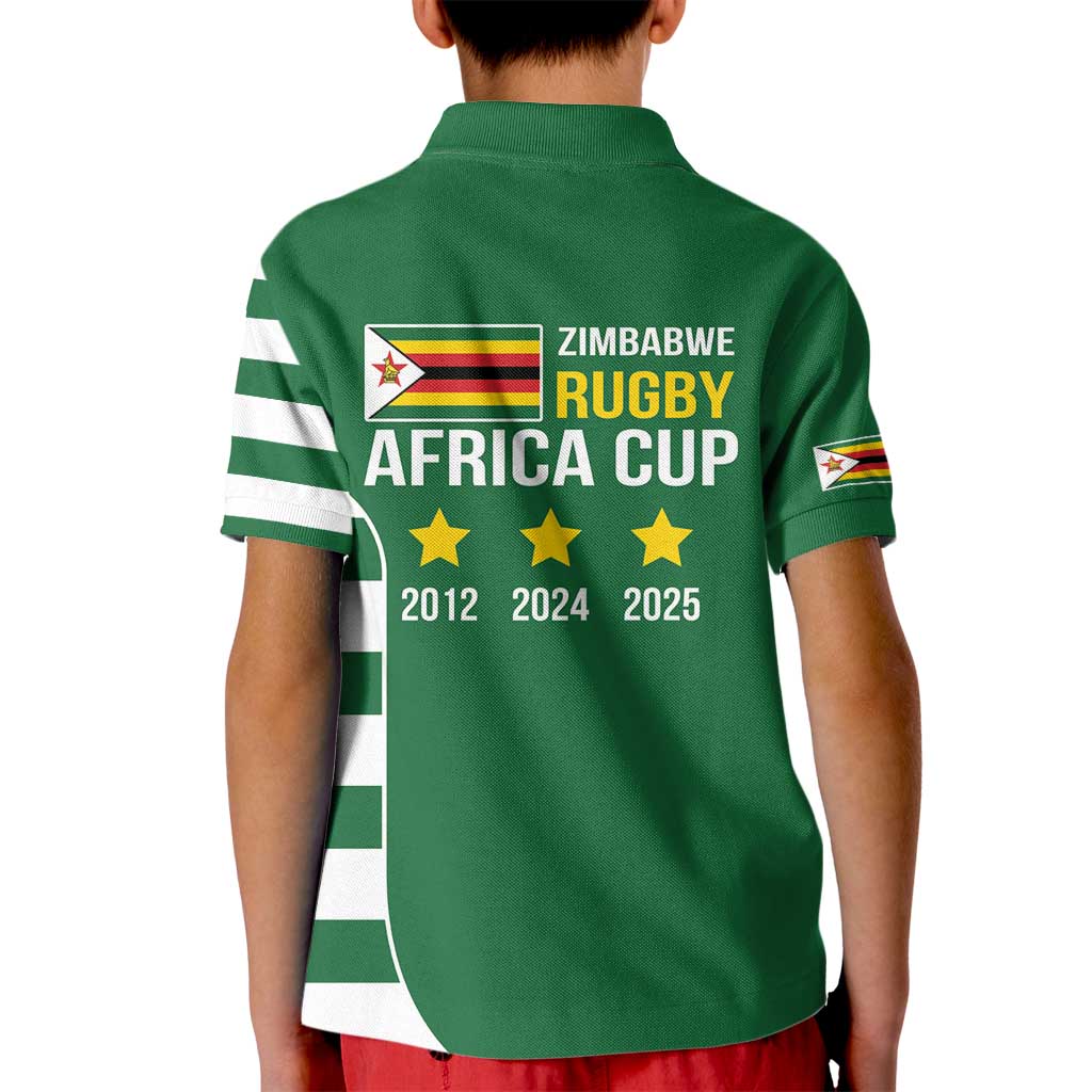 Zimbabwe Rugby Kid Polo Shirt One For The History Sables - Wonder Print Shop