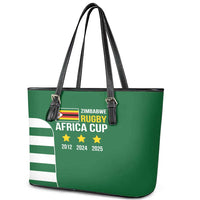 Zimbabwe Rugby Leather Tote Bag One For The History Sables - Wonder Print Shop