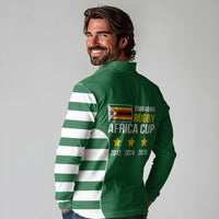 Zimbabwe Rugby Long Sleeve Polo Shirt One For The History Sables - Wonder Print Shop