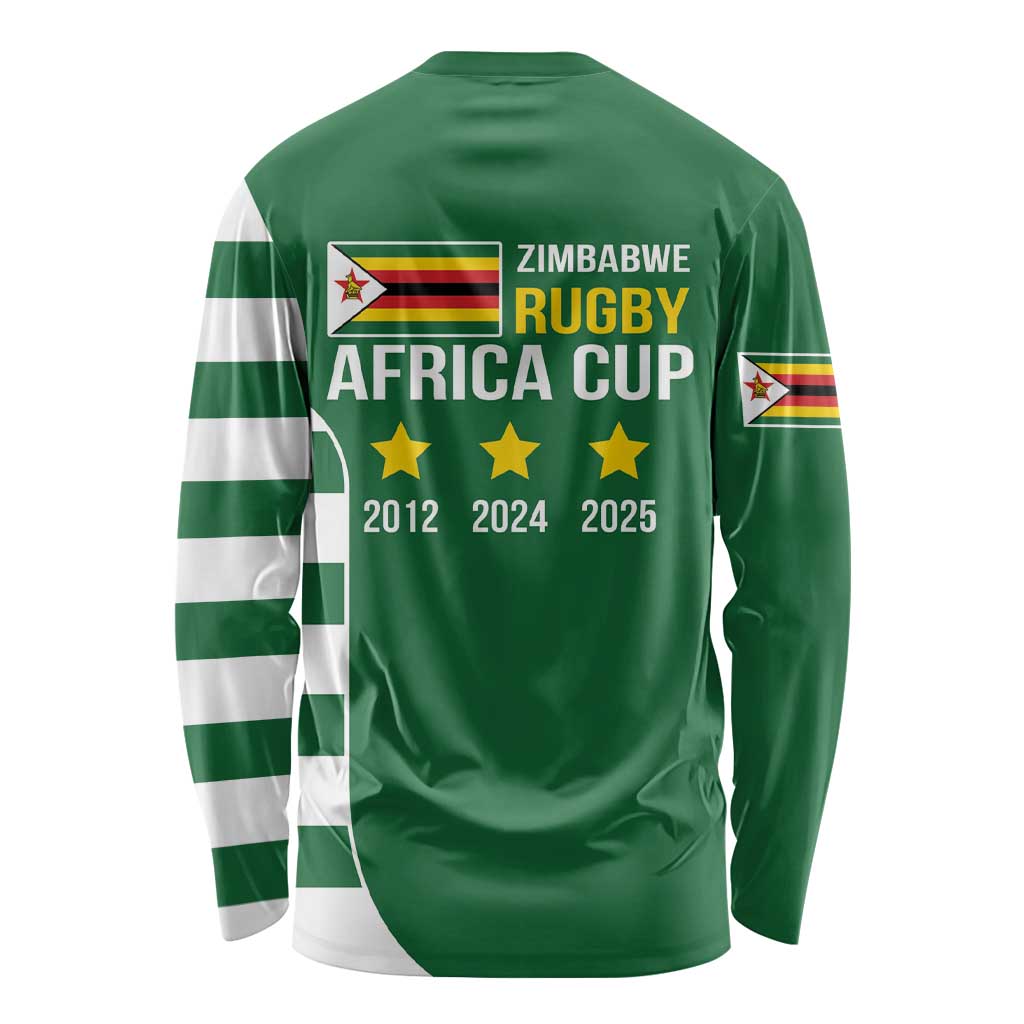 Zimbabwe Rugby Long Sleeve Shirt One For The History Sables - Wonder Print Shop