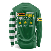 Zimbabwe Rugby Long Sleeve Shirt One For The History Sables - Wonder Print Shop