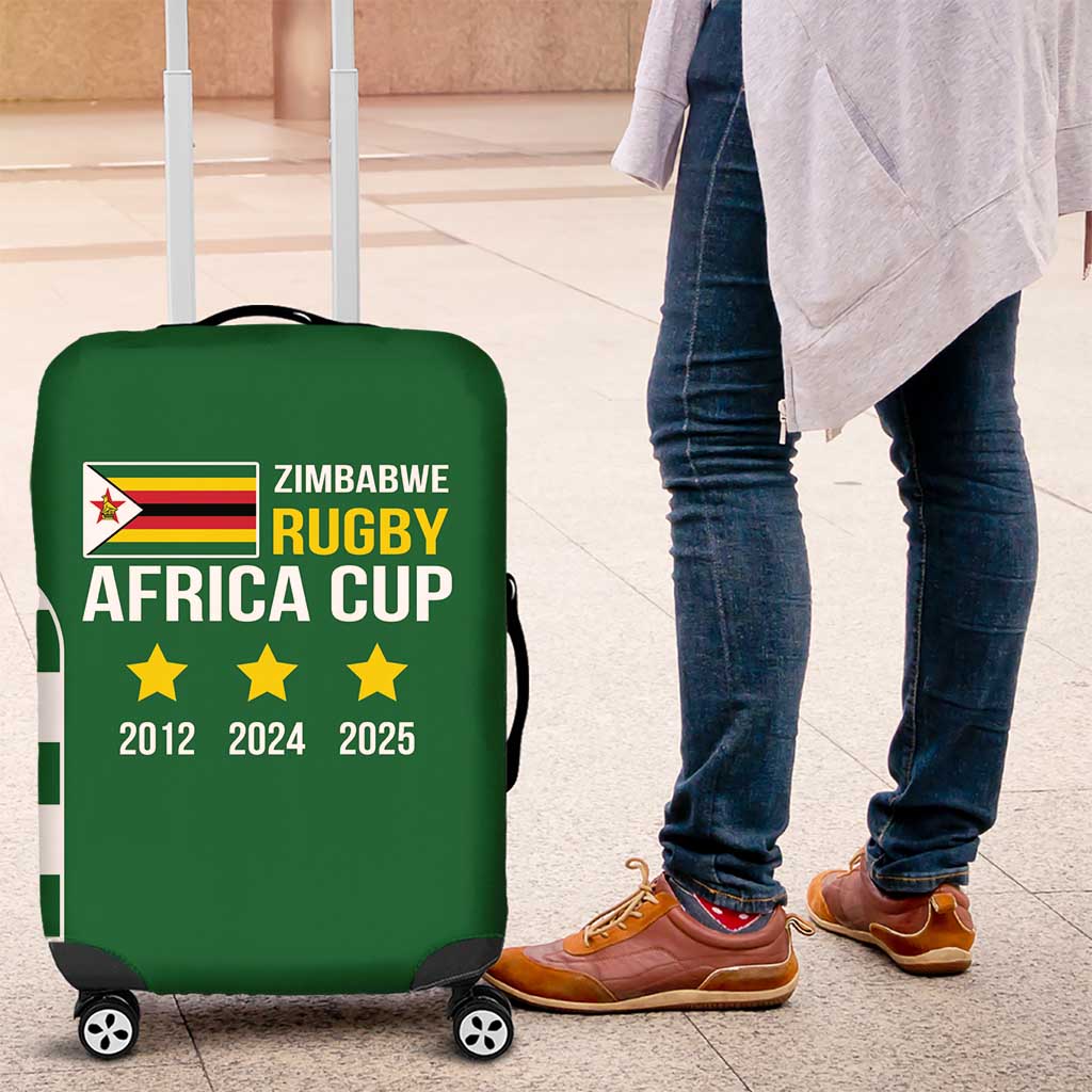 Zimbabwe Rugby Luggage Cover One For The History Sables - Wonder Print Shop