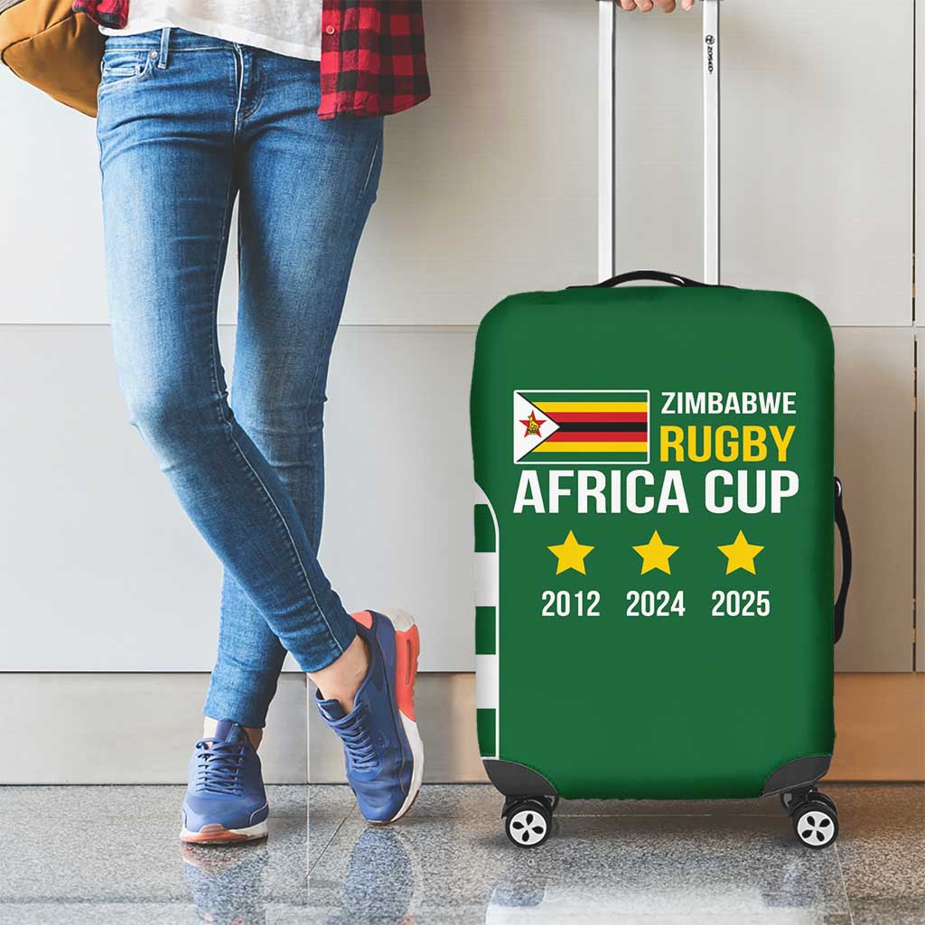 Zimbabwe Rugby Luggage Cover One For The History Sables - Wonder Print Shop
