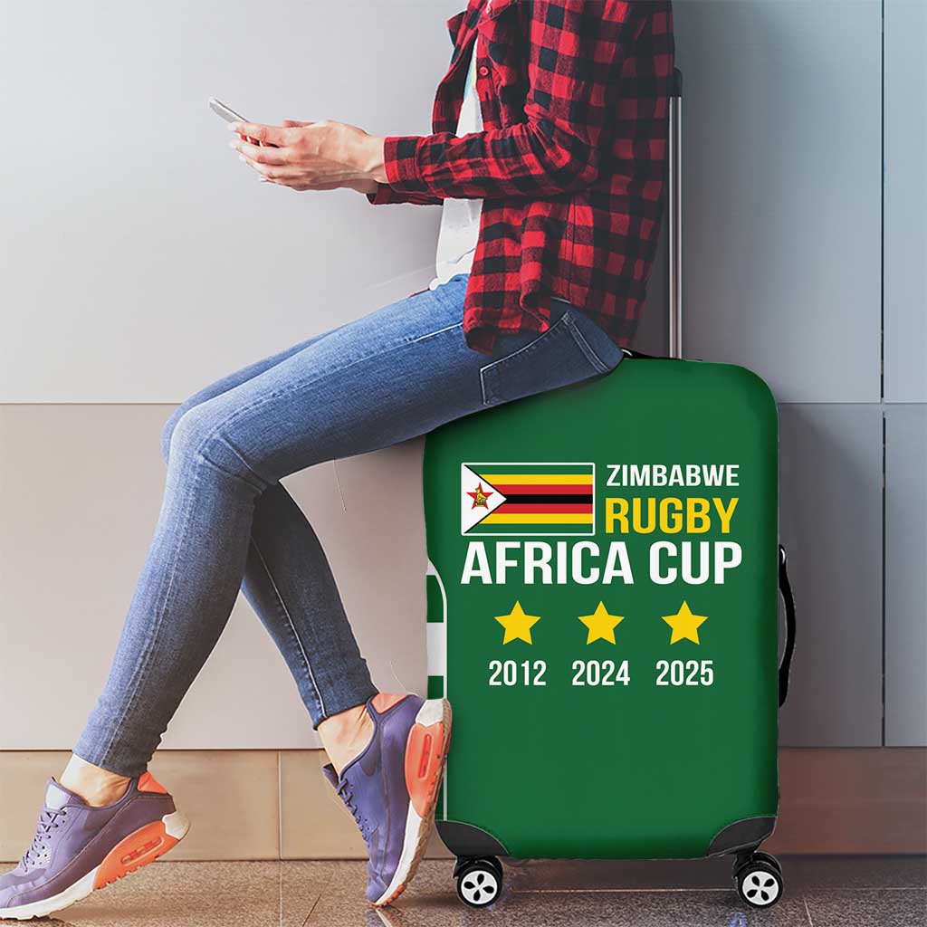 Zimbabwe Rugby Luggage Cover One For The History Sables - Wonder Print Shop