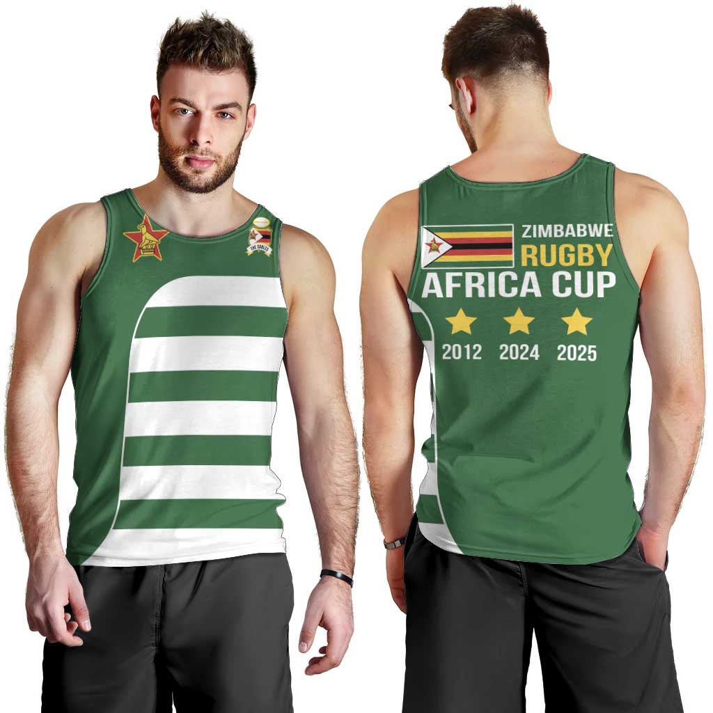 Zimbabwe Rugby Men Tank Top One For The History Sables - Wonder Print Shop
