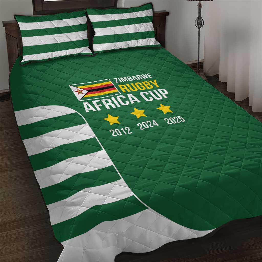 Zimbabwe Rugby Quilt Bed Set One For The History Sables - Wonder Print Shop