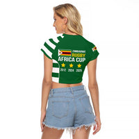 Zimbabwe Rugby Raglan Cropped T Shirt One For The History Sables - Wonder Print Shop