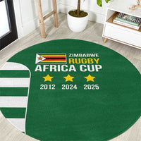 Zimbabwe Rugby Round Carpet One For The History Sables - Wonder Print Shop