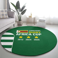 Zimbabwe Rugby Round Carpet One For The History Sables - Wonder Print Shop