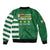 Zimbabwe Rugby Sleeve Zip Bomber Jacket One For The History Sables - Wonder Print Shop