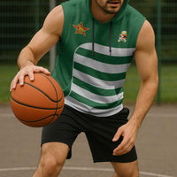 Zimbabwe Rugby Sleeveless Hoodie One For The History Sables - Wonder Print Shop