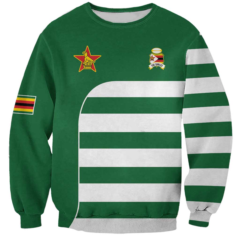 Zimbabwe Rugby Sweatshirt One For The History Sables - Wonder Print Shop