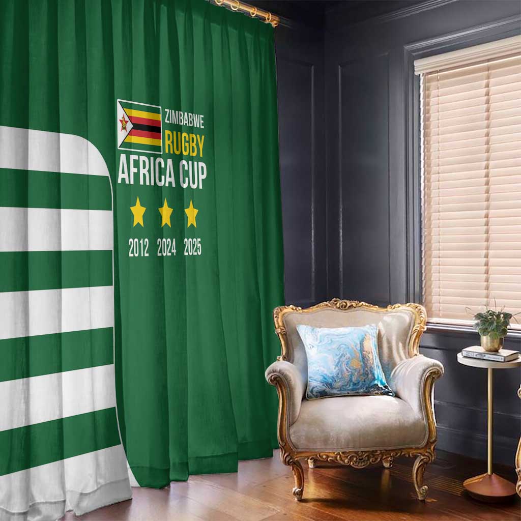 Zimbabwe Rugby Window Curtain One For The History Sables - Wonder Print Shop