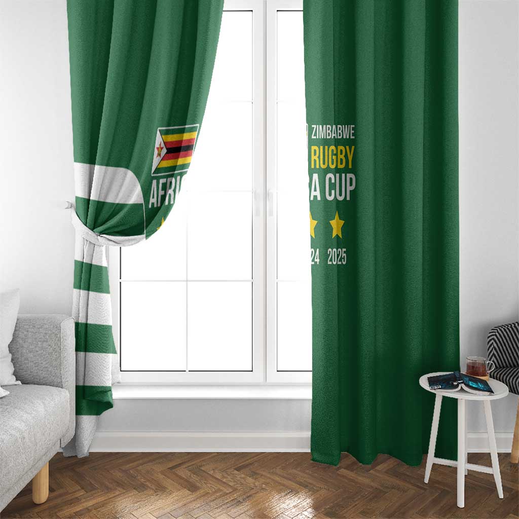 Zimbabwe Rugby Window Curtain One For The History Sables - Wonder Print Shop