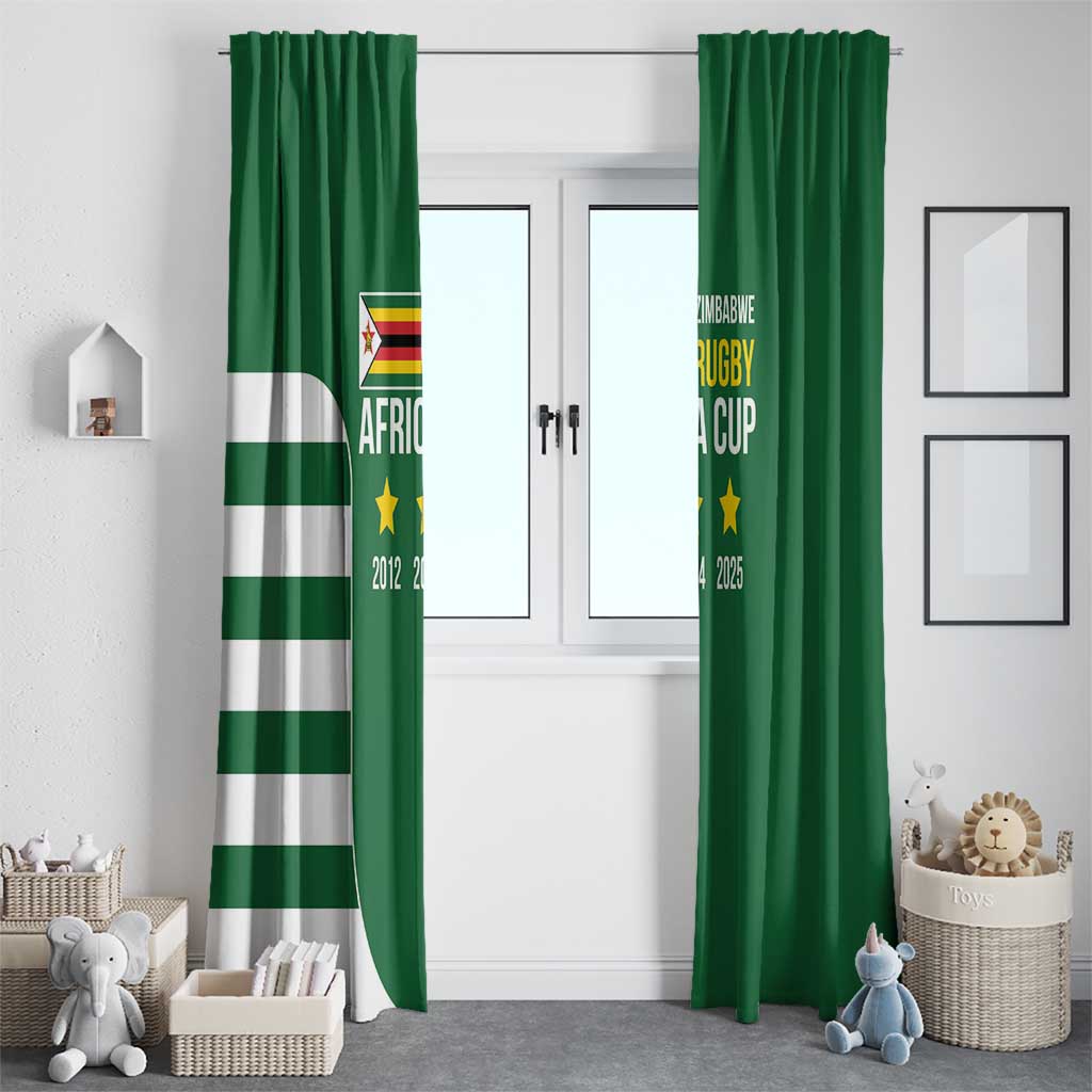 Zimbabwe Rugby Window Curtain One For The History Sables - Wonder Print Shop