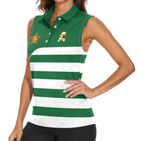 Zimbabwe Rugby Women Sleeveless Polo Shirt One For The History Sables - Wonder Print Shop