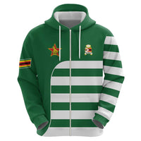 Zimbabwe Rugby Zip Hoodie One For The History Sables - Wonder Print Shop