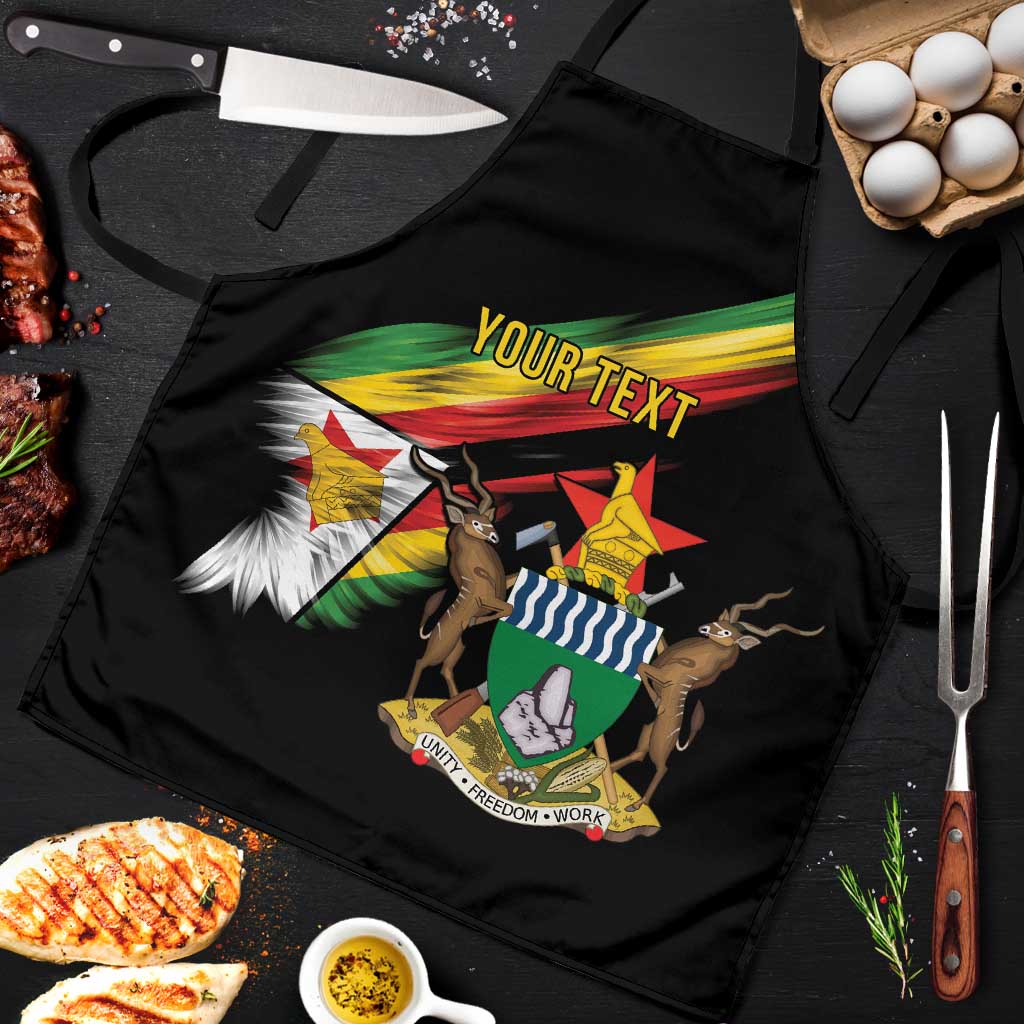 Zimbabwe Wings Flag Apron Proudly Zimbabwean - Wonder Print Shop
