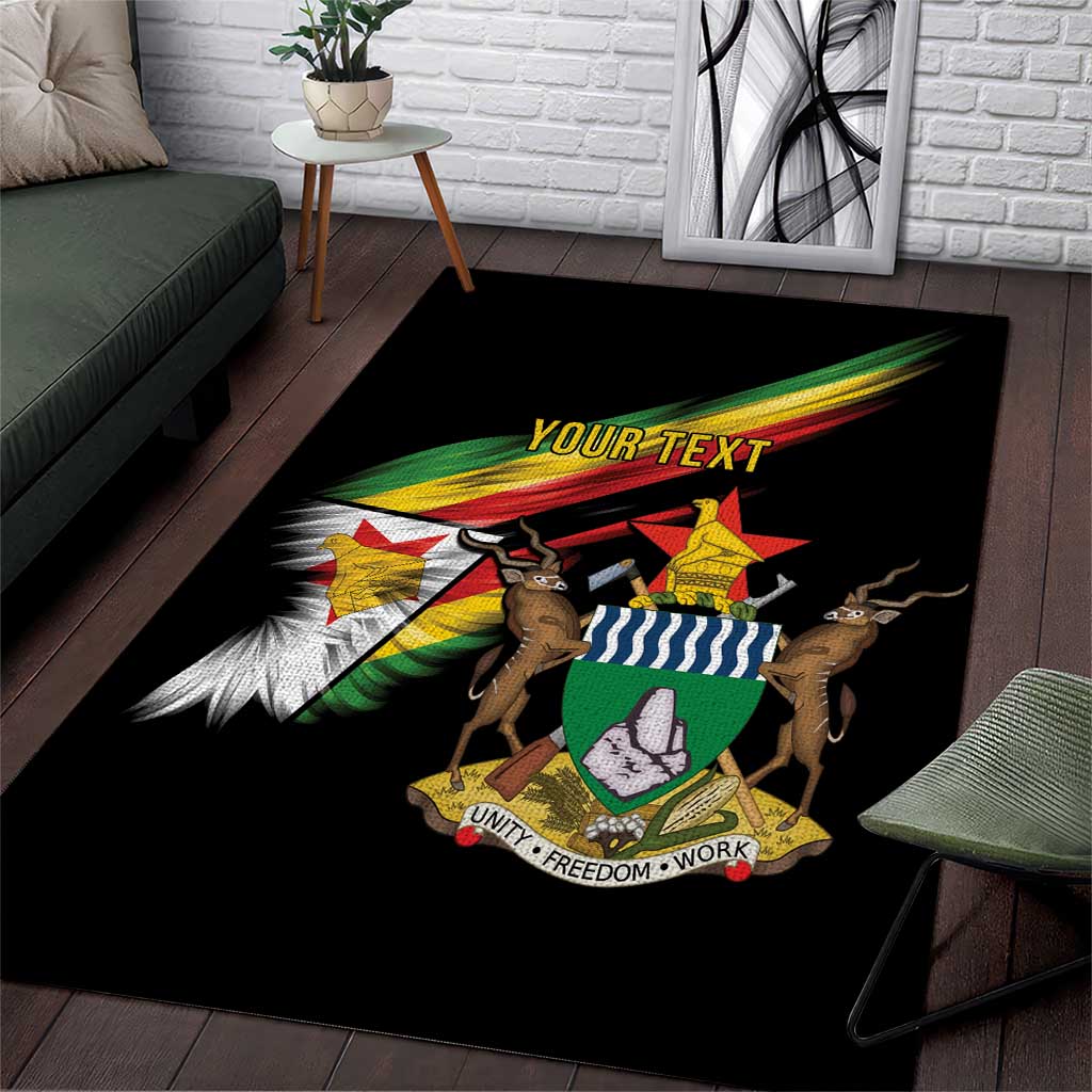Zimbabwe Wings Flag Area Rug Proudly Zimbabwean - Wonder Print Shop