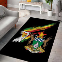 Zimbabwe Wings Flag Area Rug Proudly Zimbabwean - Wonder Print Shop