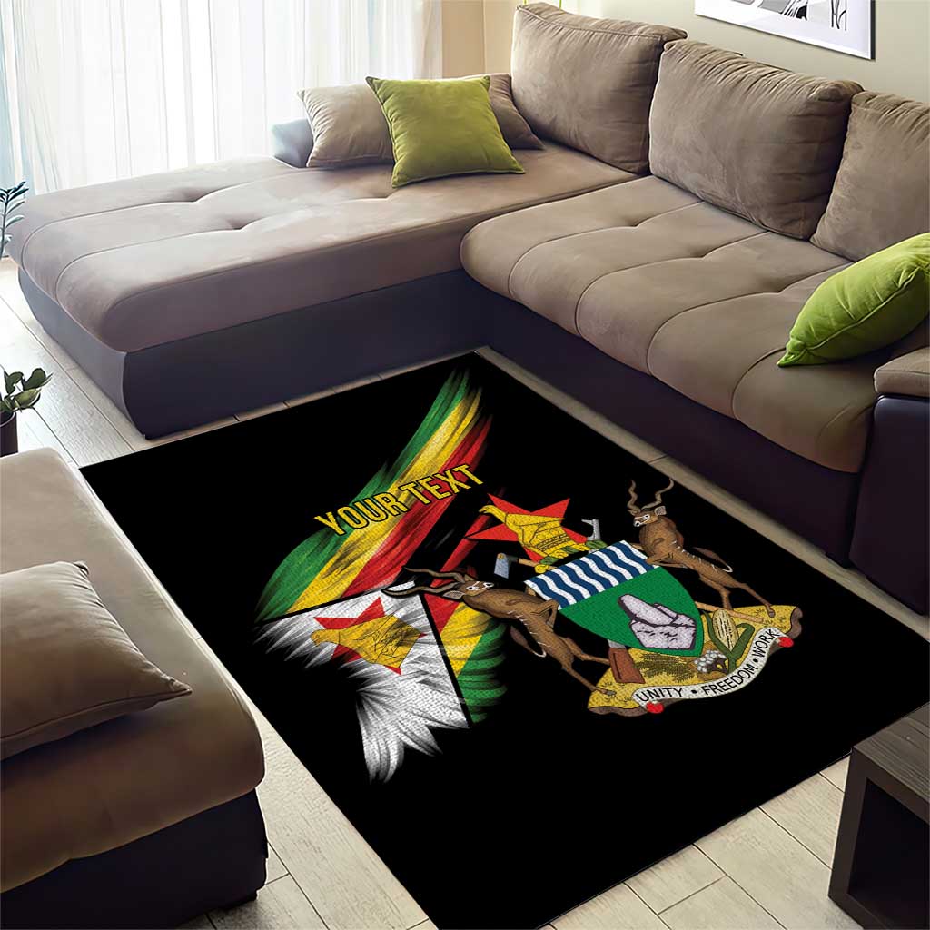 Zimbabwe Wings Flag Area Rug Proudly Zimbabwean - Wonder Print Shop