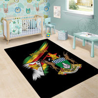 Zimbabwe Wings Flag Area Rug Proudly Zimbabwean - Wonder Print Shop