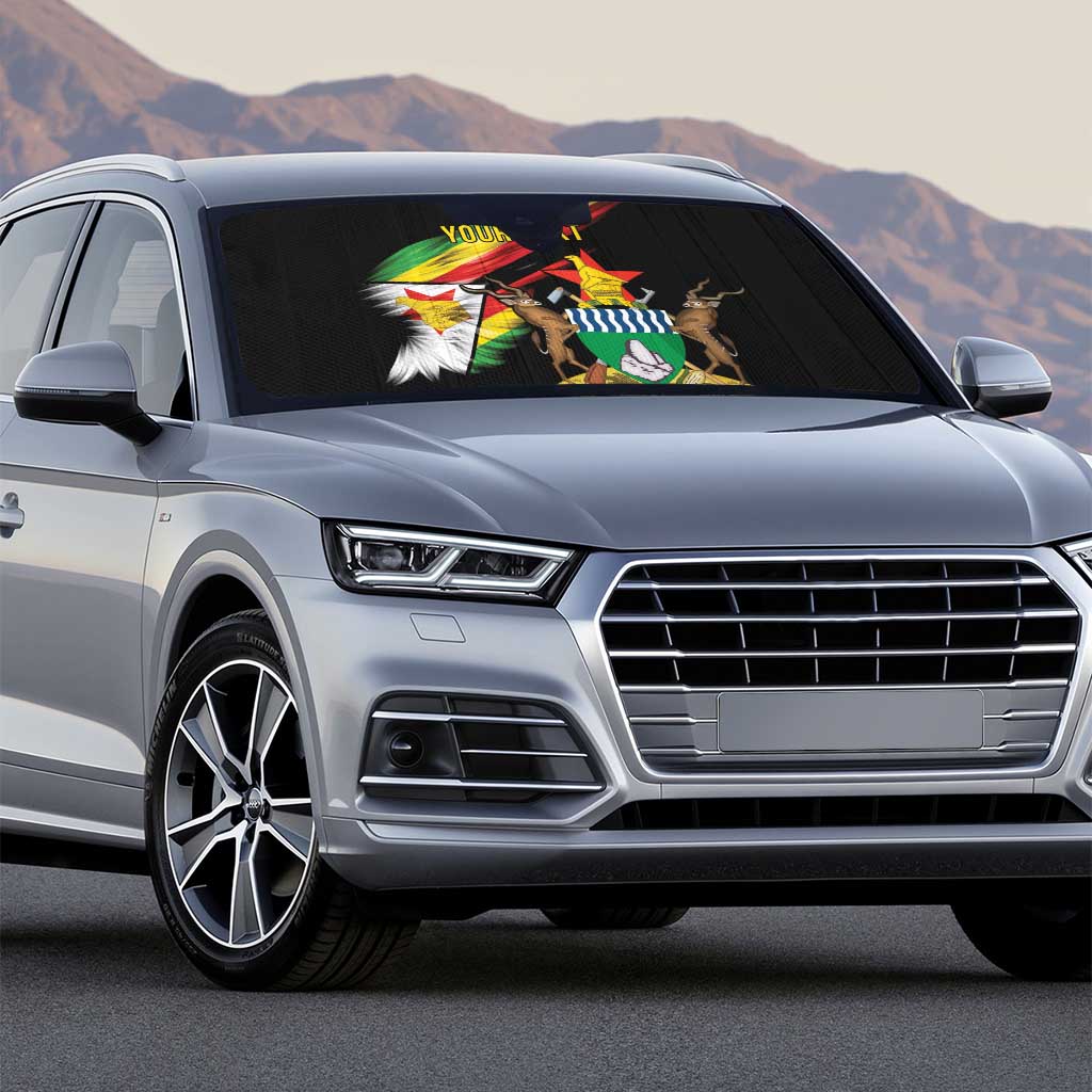 Zimbabwe Wings Flag Auto Sun Shade Proudly Zimbabwean - Wonder Print Shop