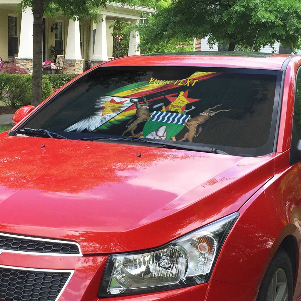 Zimbabwe Wings Flag Auto Sun Shade Proudly Zimbabwean - Wonder Print Shop