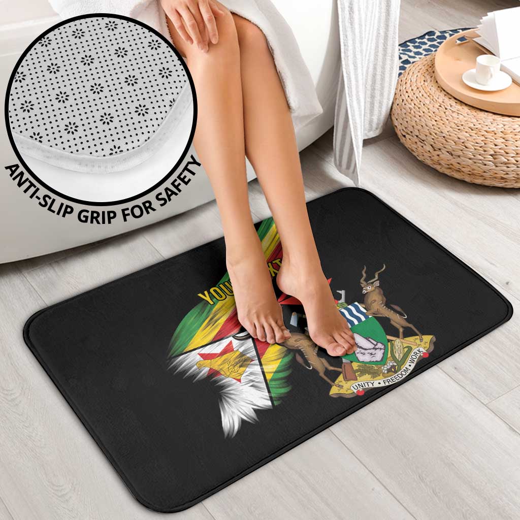 Zimbabwe Wings Flag Bathroom Set Proudly Zimbabwean - Wonder Print Shop