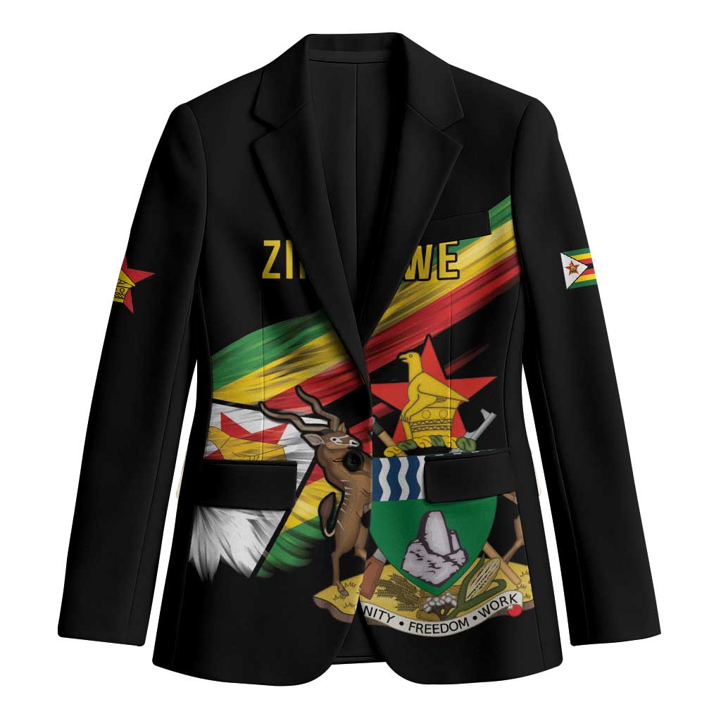 Zimbabwe Wings Flag Blazer Proudly Zimbabwean - Wonder Print Shop
