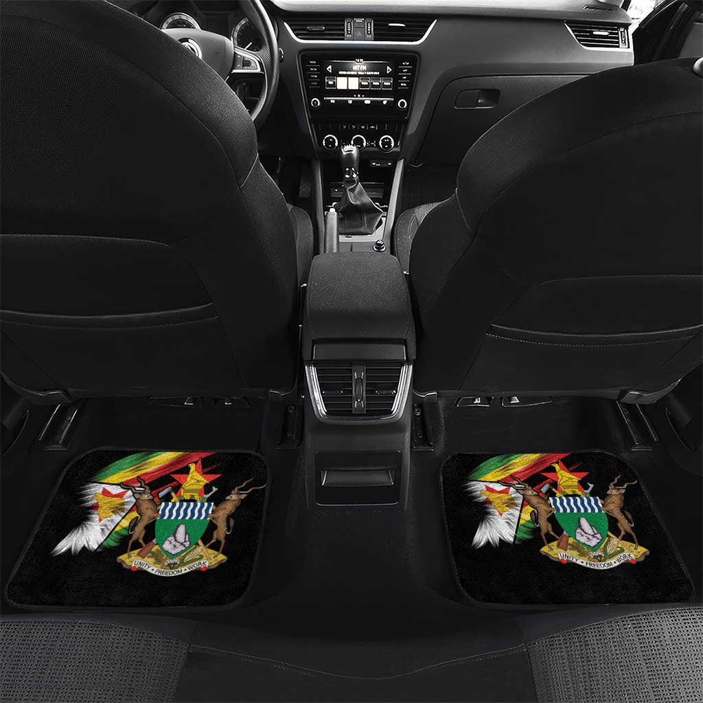 Zimbabwe Wings Flag Car Mats Proudly Zimbabwean - Wonder Print Shop