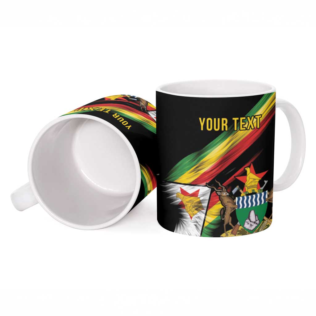 Zimbabwe Wings Flag Ceramic Mug Proudly Zimbabwean - Wonder Print Shop