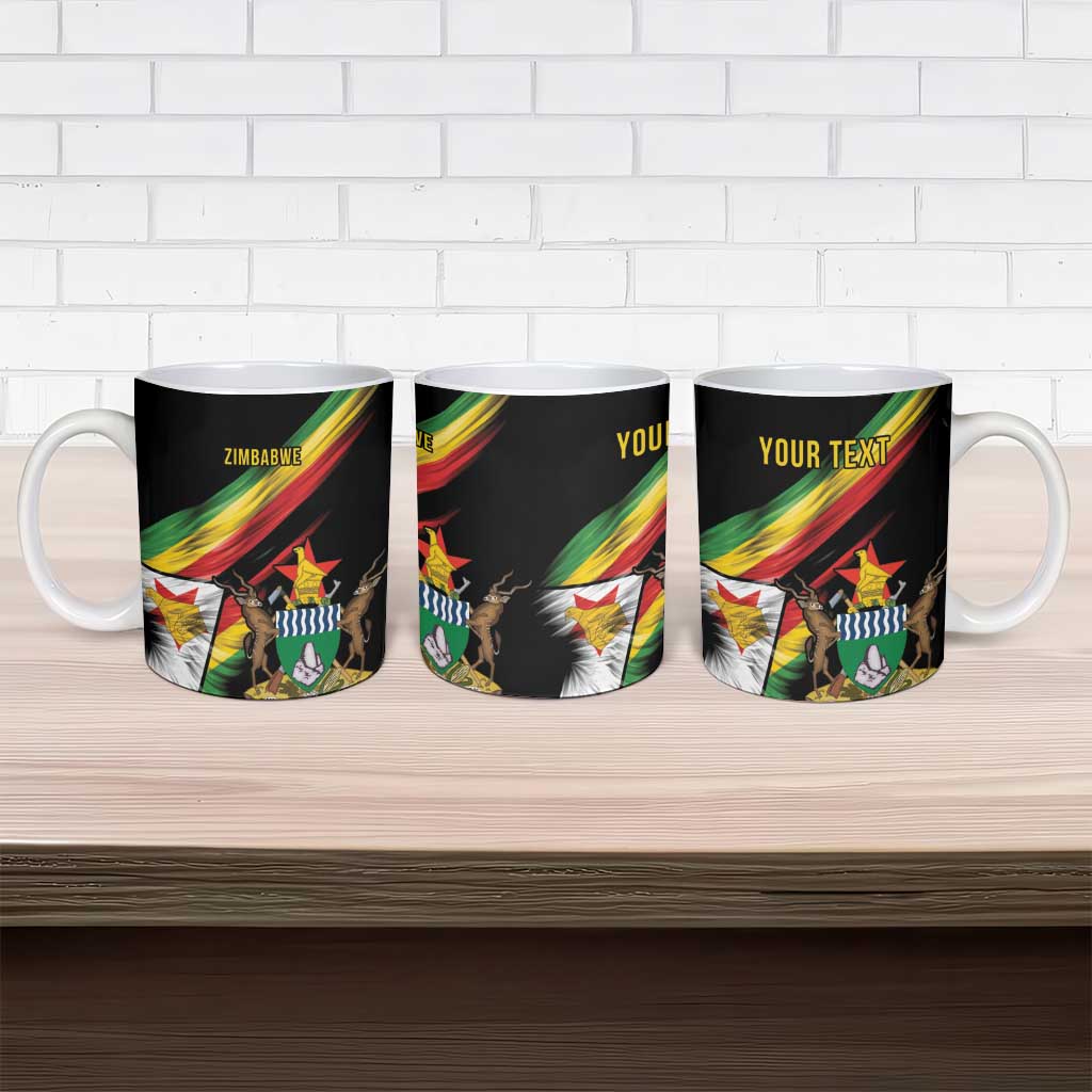 Zimbabwe Wings Flag Ceramic Mug Proudly Zimbabwean - Wonder Print Shop