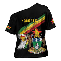 Zimbabwe Wings Flag Cross Shoulder Shirt Proudly Zimbabwean - Wonder Print Shop