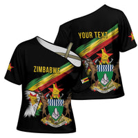 Zimbabwe Wings Flag Cross Shoulder Shirt Proudly Zimbabwean - Wonder Print Shop