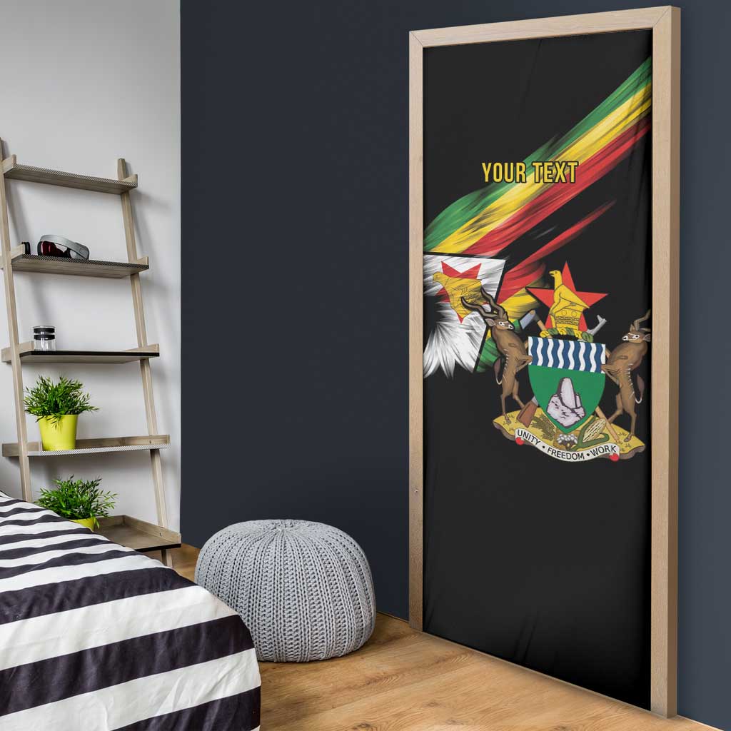 Zimbabwe Wings Flag Door Cover Proudly Zimbabwean - Wonder Print Shop