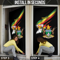 Zimbabwe Wings Flag Door Cover Proudly Zimbabwean - Wonder Print Shop