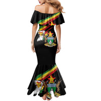 Zimbabwe Wings Flag Family Matching Mermaid Dress and Hawaiian Shirt Proudly Zimbabwean - Wonder Print Shop