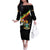 Zimbabwe Wings Flag Family Matching Off The Shoulder Long Sleeve Dress and Hawaiian Shirt Proudly Zimbabwean - Wonder Print Shop