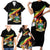 Zimbabwe Wings Flag Family Matching Short Sleeve Bodycon Dress and Hawaiian Shirt Proudly Zimbabwean - Wonder Print Shop